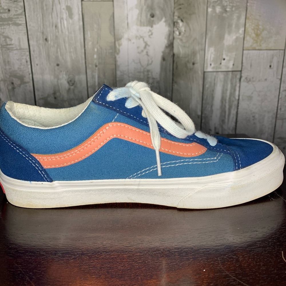 Gently Worn Blue and Pink Vans